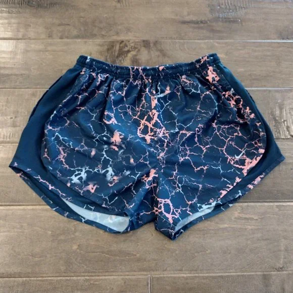 Nike Shorts Nike Womens Tempo Running Navy Blue Pink Marble